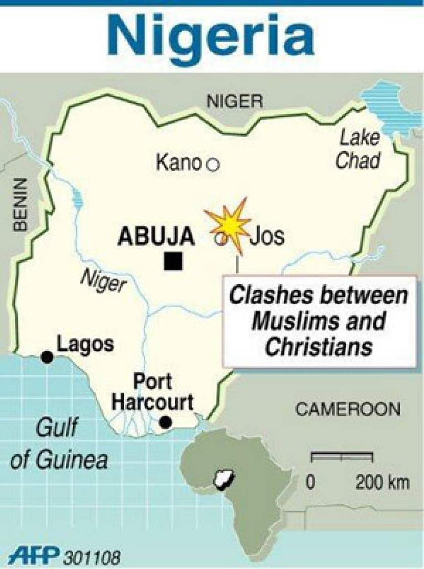 奈及利亞穆斯林及基督徒衝突 造成百人喪生