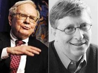 巴菲特、蓋茨呼籲億萬富翁將半數家産捐慈善