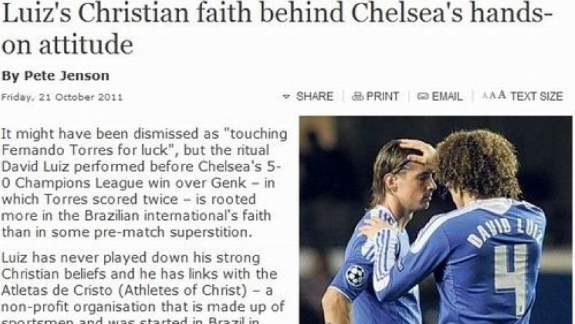 英超切爾西球員靠禱告打破歐冠進球荒