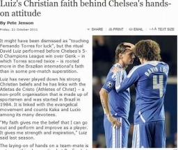 英超切爾西球員靠禱告打破歐冠進球荒