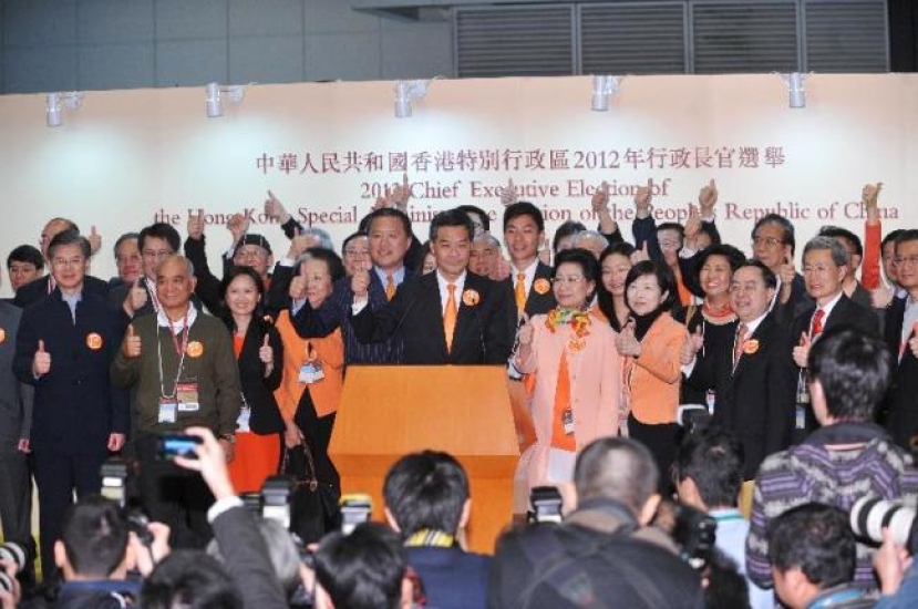 梁振英當選特首後發言全文