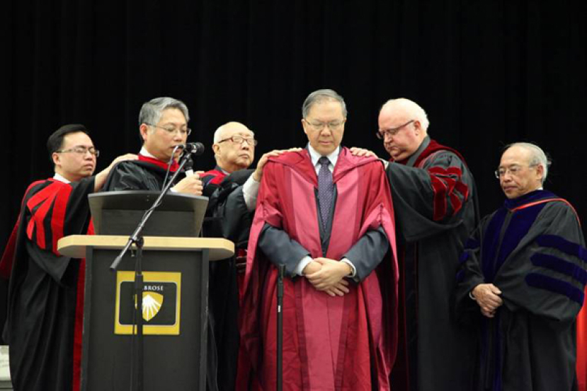 楊慶球博士就任加拿大恩道華人神學院院長