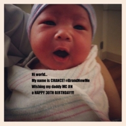 MC Jin榮升爸爸 兒子取名Chance