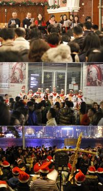 13年最寒冷平安夜 人潮中佳音送溫暖