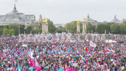 巴黎數十萬人反對同性婚姻 法國面臨分裂