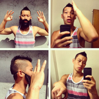 林書豪自扮哈登大鬍照惹數千球迷樂翻天