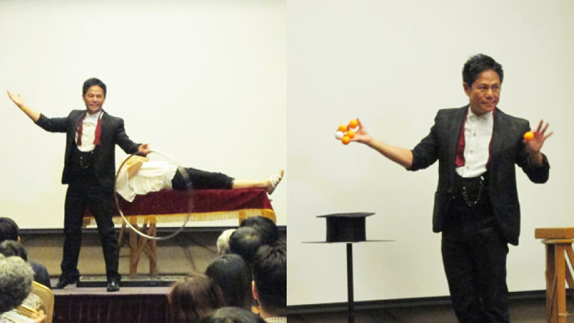 「神奇聖誕」佈道會動員 魔術大師鄺健雄即席獻技