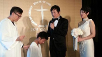湯志偉與郭美津結婚子受洗 雙喜臨門上帝祝福