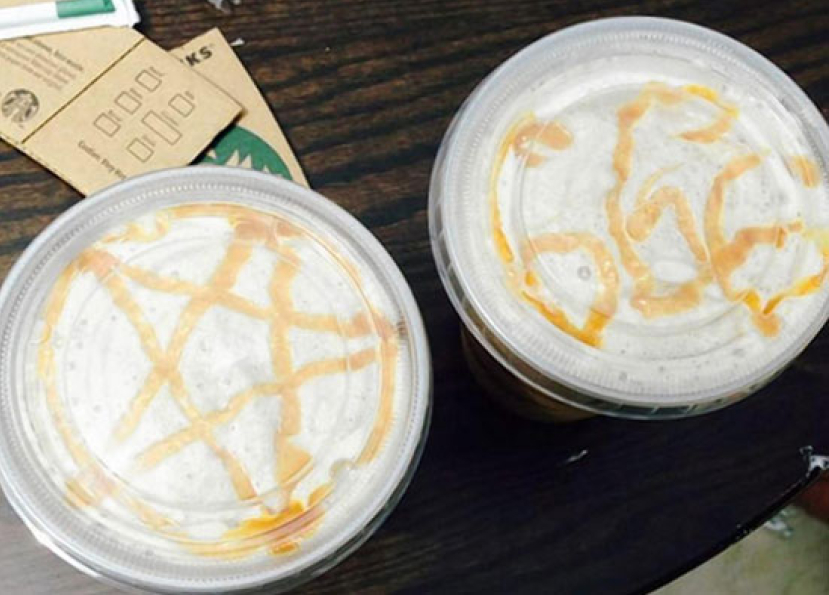 星巴克咖啡畫撒旦符號冒犯天主教徒