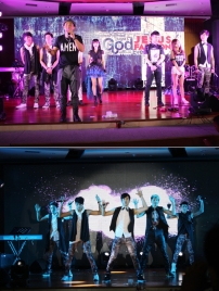 台灣藝人劉畊宏、羅文裕、陳威全等深圳掀敬拜熱