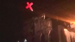 溫州垂楊教堂十字架半夜遭數百人強拆