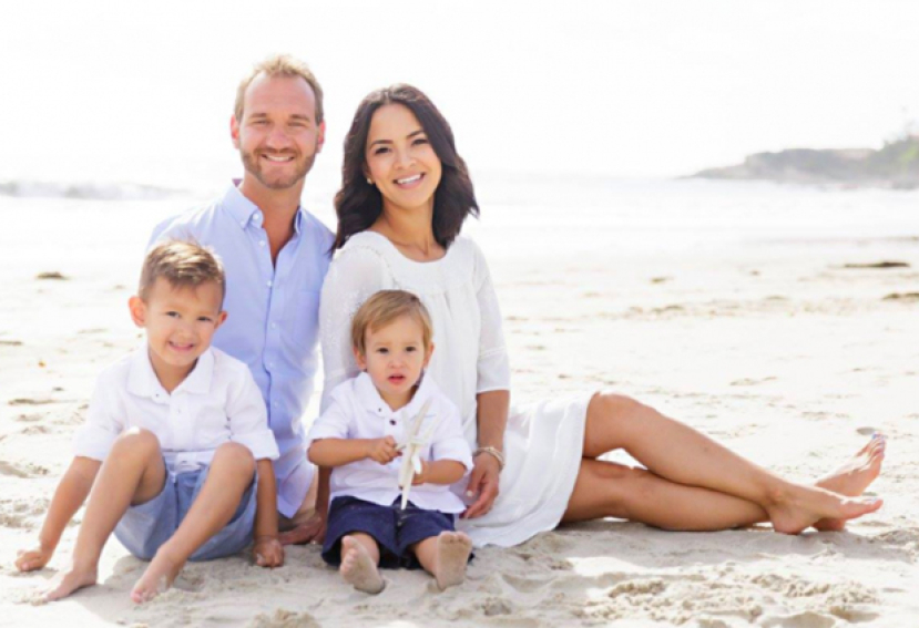 力克胡哲愛妻香苗再懷雙胞 臉書難掩興奮之情