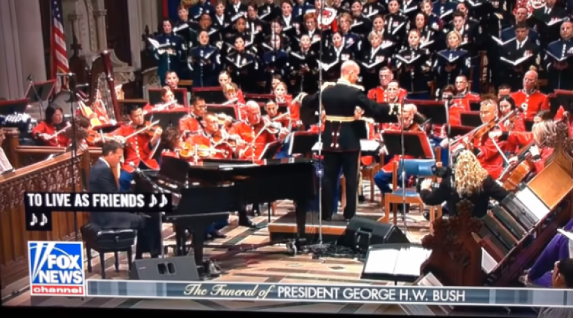 前總統老布殊追思禮拜 福音歌手獻詩悼「永遠的朋友」