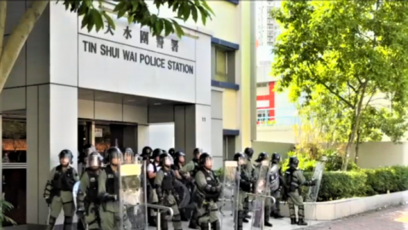 反送中抗爭升溫 三日六場反暴力集會