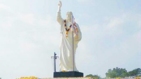 天主教區建114呎耶穌像 印度教教徒抗議