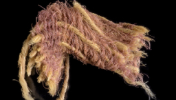 大衛王朝羊毛紫纖維出土 貴族布料耶穌穿紫袍上十架