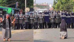 緬甸六城爆軍警鎮壓：主教形容如戰場 修女淚灑跪求停止逮捕