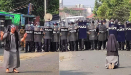 緬甸六城爆軍警鎮壓:主教形容如戰場 修女淚灑跪求停止逮捕