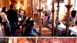 耶路撒冷教堂外露歷代朝聖者塗鴉石板