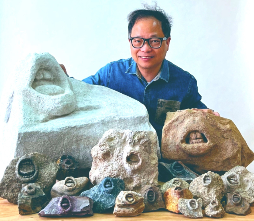平凡石頭開口《讚美》上帝! 周文志的雕塑活化工程