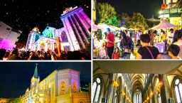 亞洲聖誕燈光投影秀 台韓新加坡教堂傳頌平安