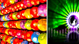 花蓮太平洋新春燈會 鏡花水月玉兔似夢似真