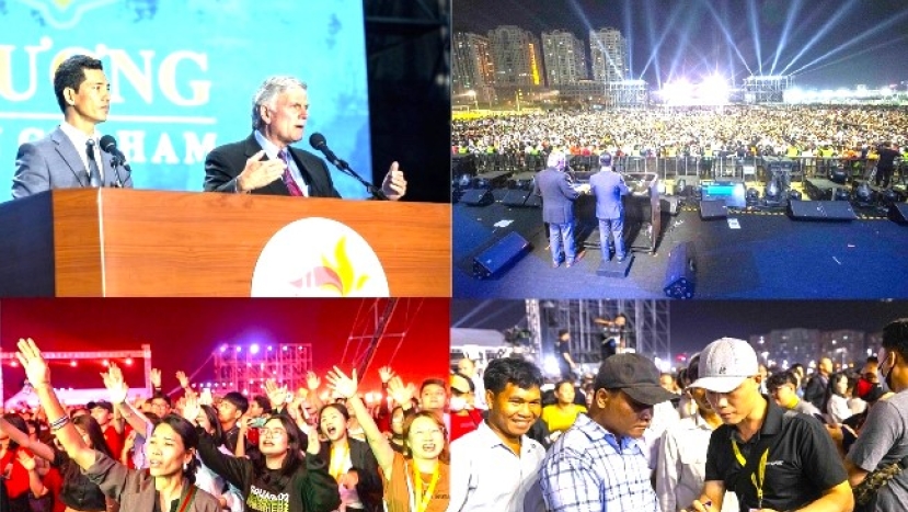 「春季主愛」降臨越南 葛福臨佈道會奮興4千人