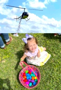 美國教堂創舉!直升機空投千隻彩蛋紀念復活節