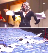 波士頓大型撒但會撕聖經 基督徒進場傳福音