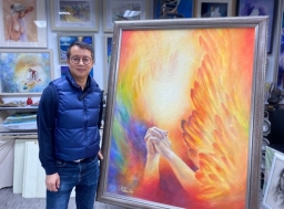 【專訪】異象畫藝術家陳子超 以畫筆吹響末世角聲 